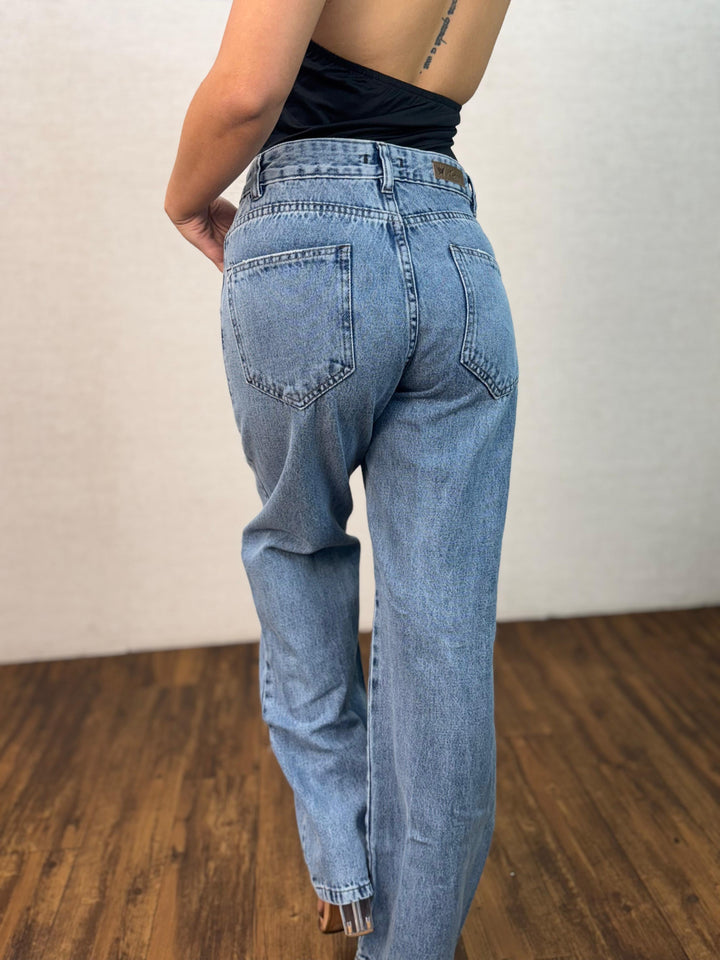 Calça Jeans Wide Leg Nervura 7972/1006 (4-H)