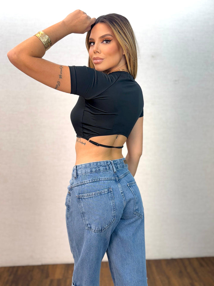 Calça Wide Leg Bolso Lateral 7981/1006 AB. (4-H)