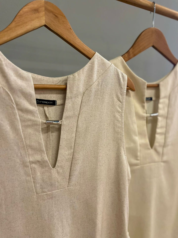Blusa Linho Decote V 26032
