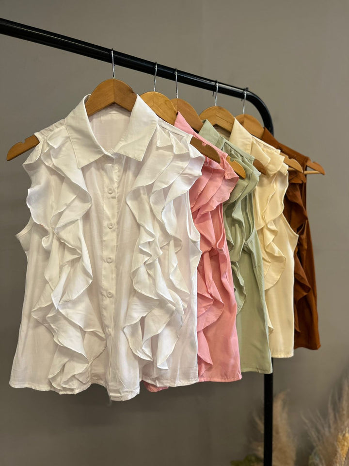 Blusa Detalhe Babados X1183