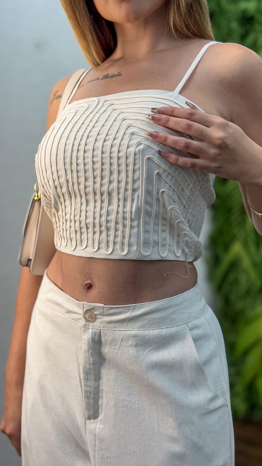 Cropped Bordado 3628/1