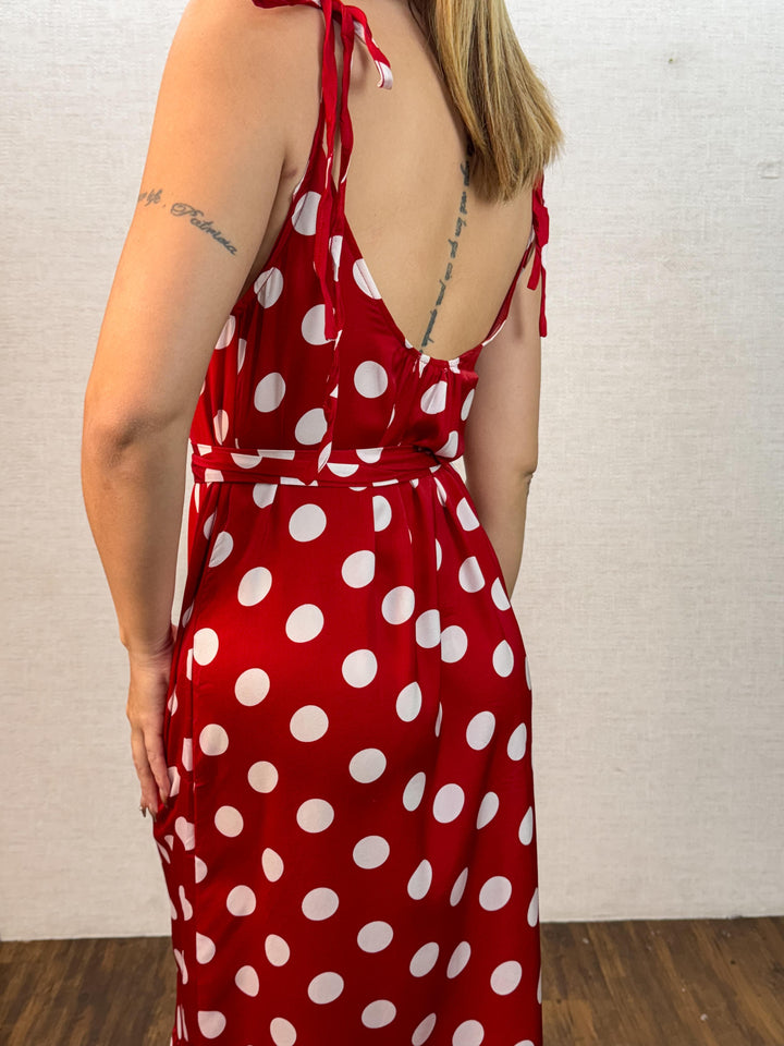Vestido Longo Poá 990114. (3-F)