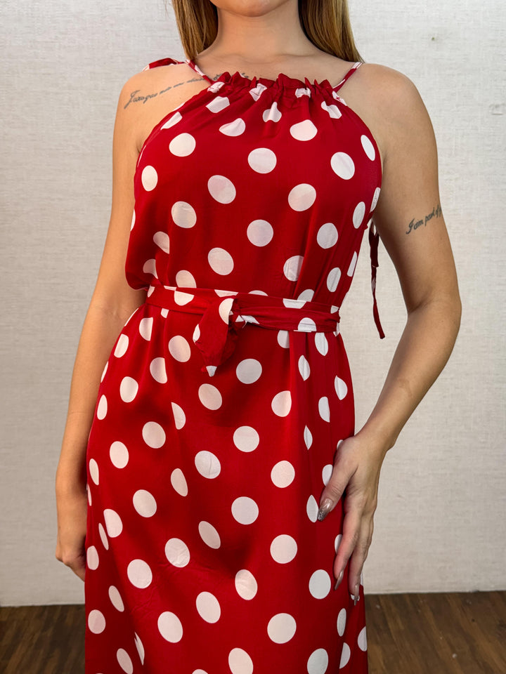 Vestido Longo Poá 990114. (3-F)