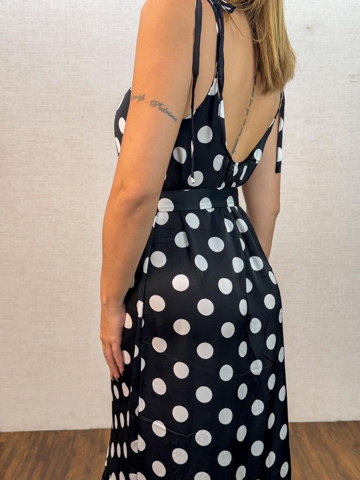 Vestido Longo Poá 990114. (3-F)
