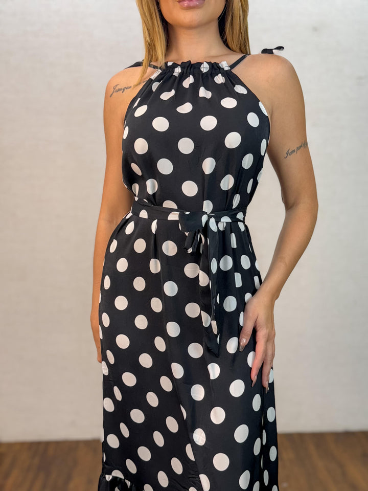 Vestido Longo Poá 990114. (3-F)
