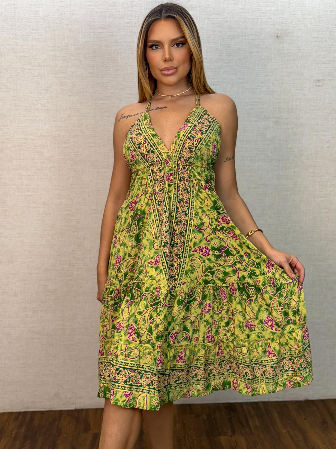 Vestido Indiano Curto 4766. (3-A)