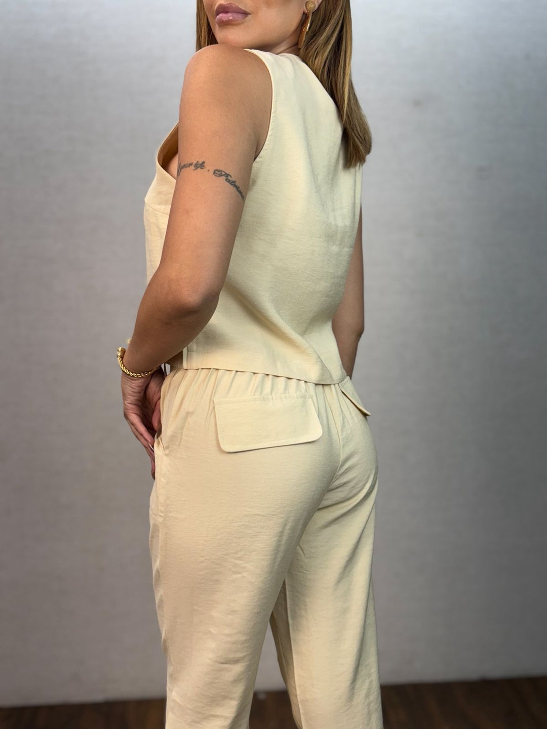 Calça Reta Bolso Fake 2224/2
