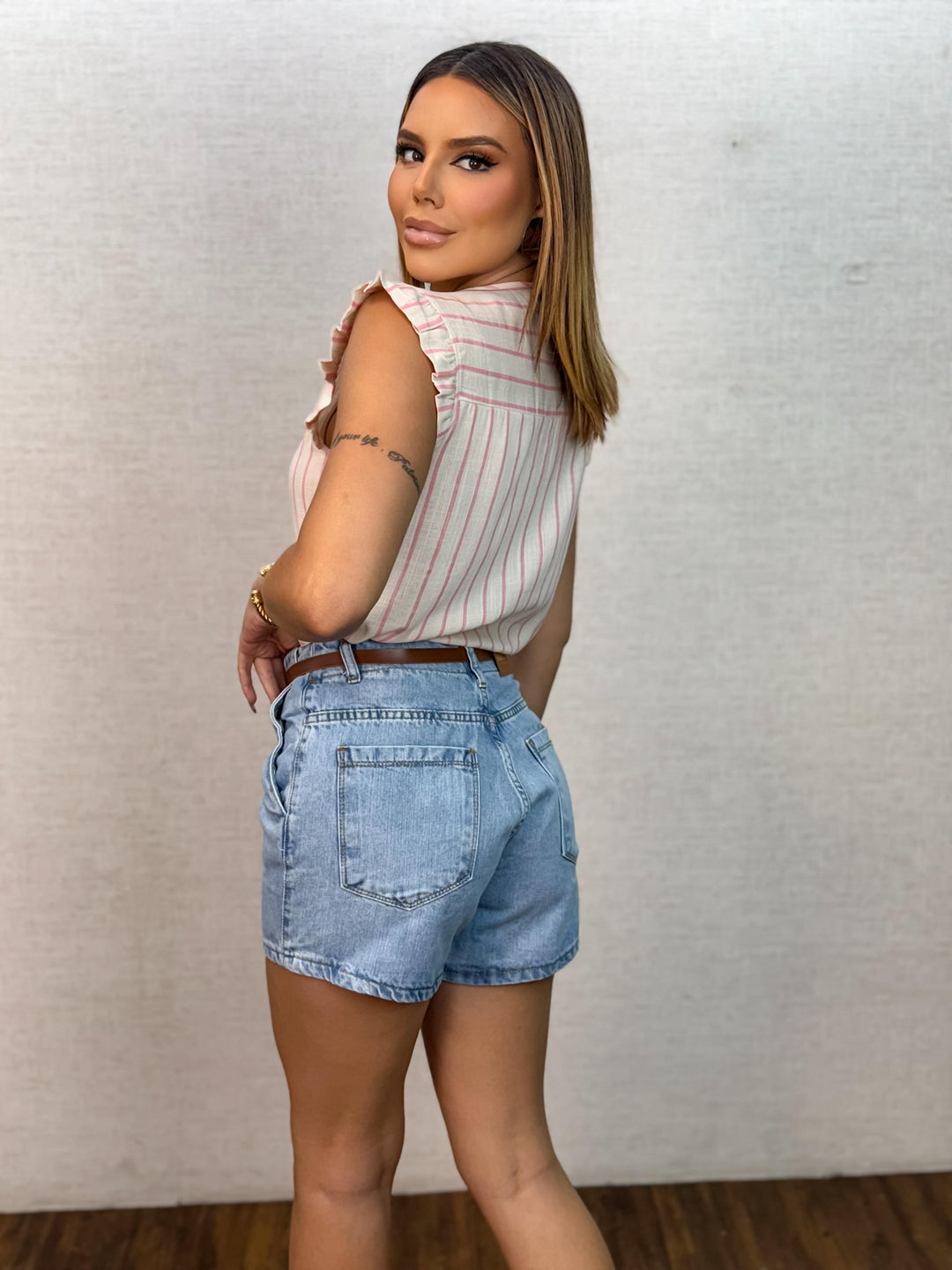 Blusa Listrada Babadinho 77157. (1-F)