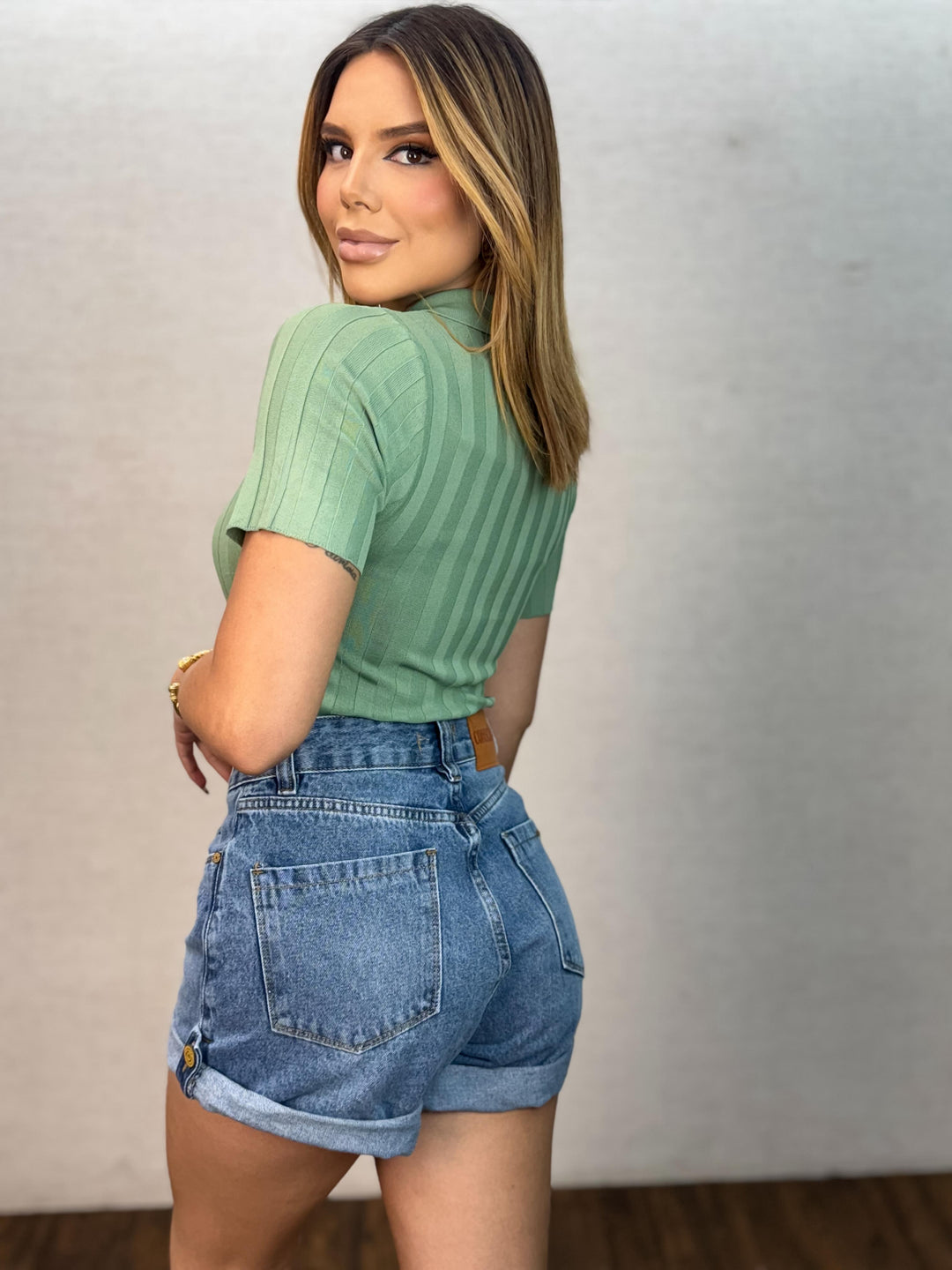 Blusa Polo Detalhe Relevo 0261. (2-F)