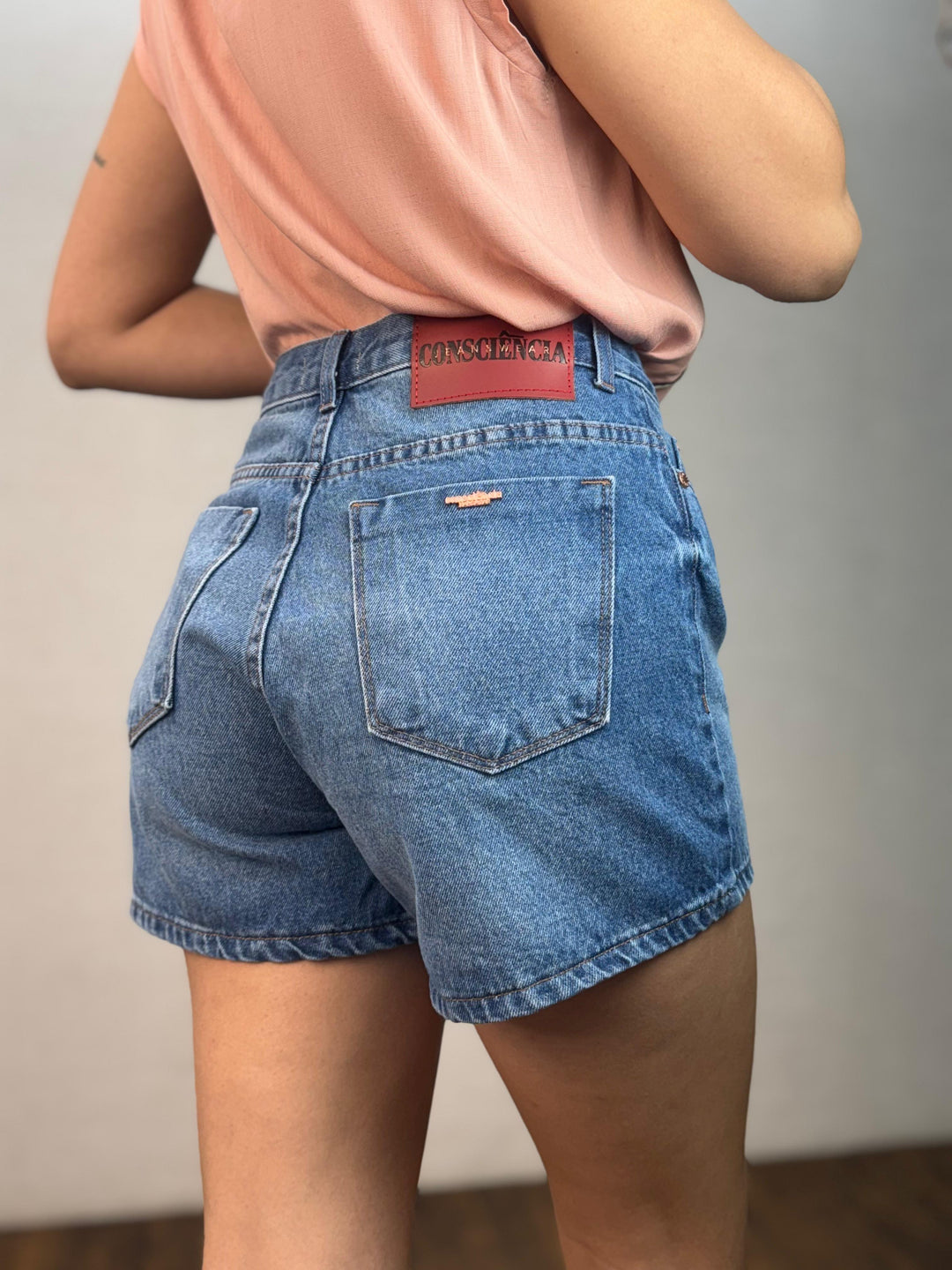 Short Jeans Mom Básico 70101. (6-M)