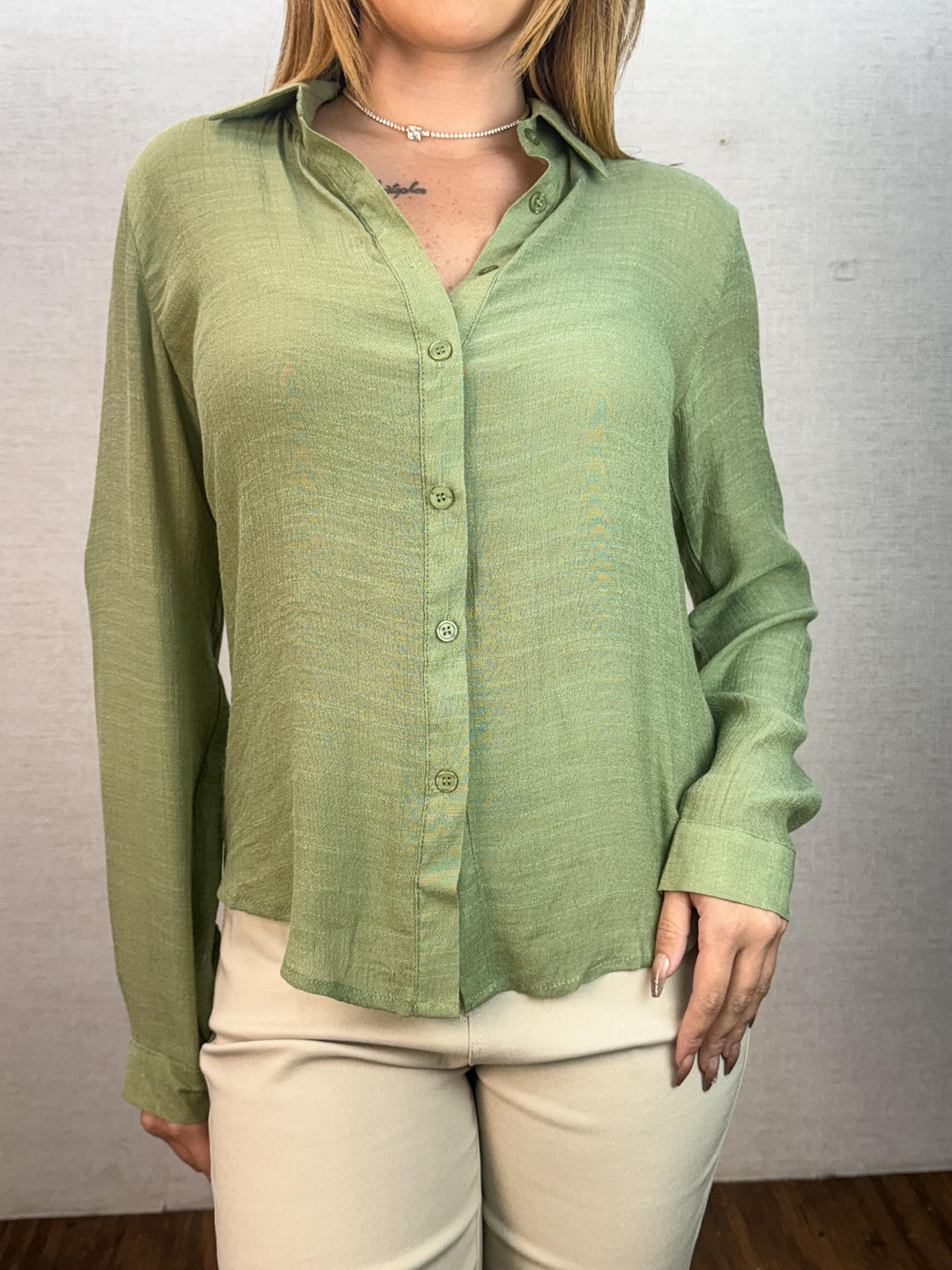Camisa Social Botão Punho X183. (1-E )