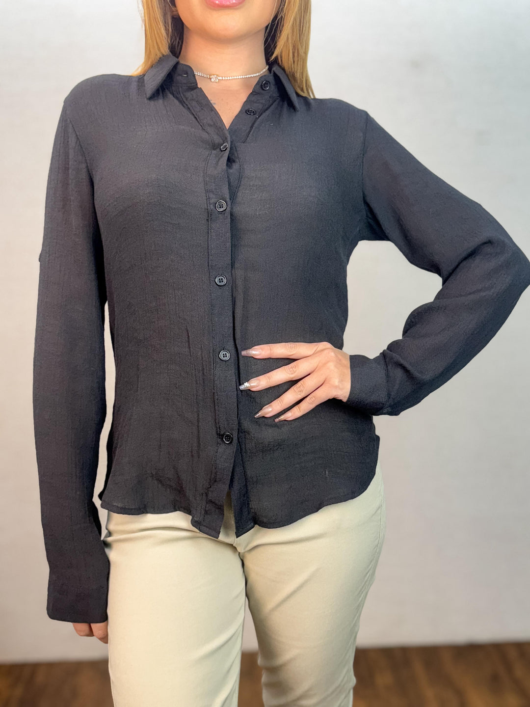 Camisa Social Botão Punho X183. (1-E )