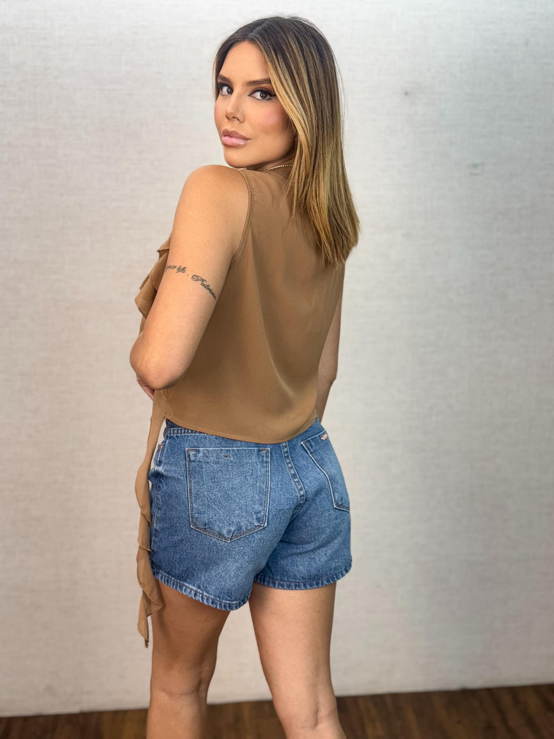 Cropped Boho Babado 1179. (2-E)