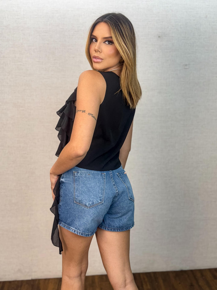 Cropped Boho Babado 1179. (2-E)