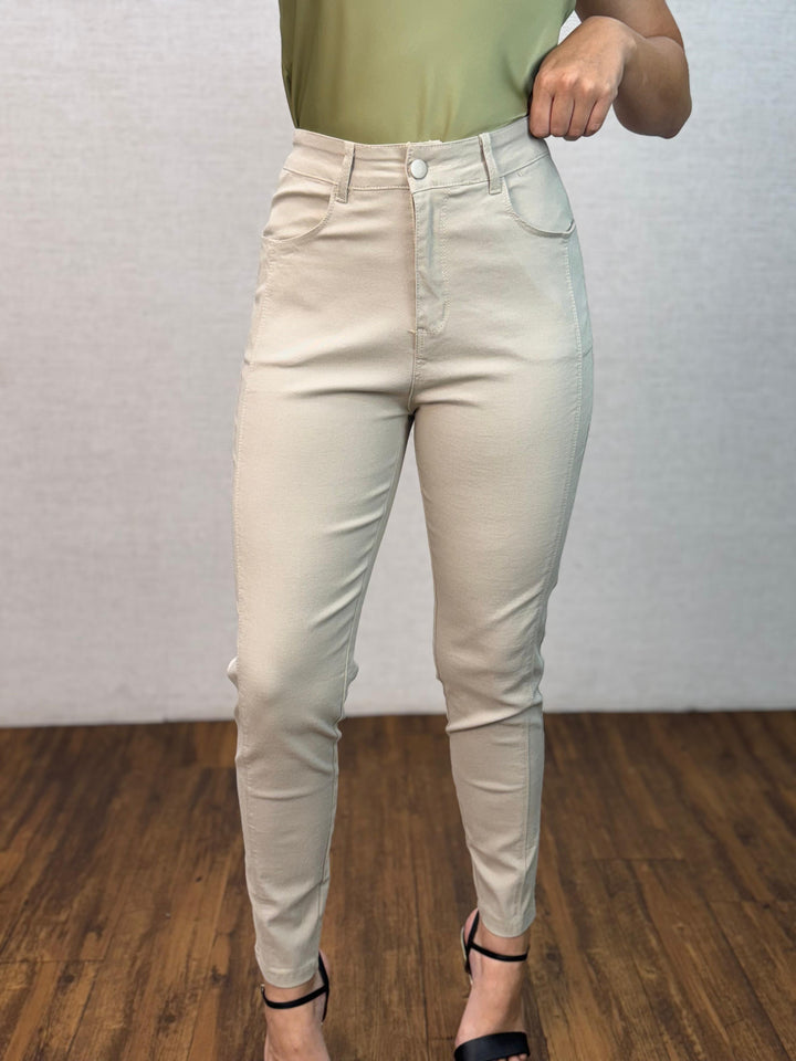 Calça Sarja Recorte Lateral 5233. (4-E)