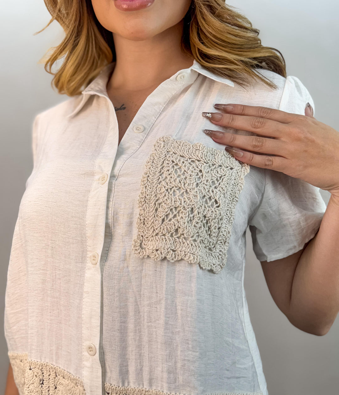 Blusa Barra Bordada 5660. (2-G)