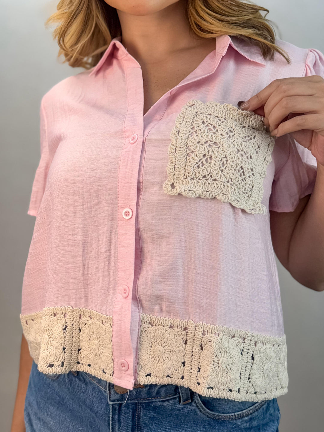 Blusa Barra Bordada 5660. (2-G)