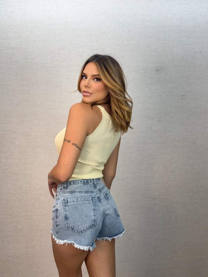 Short Jeans Bordado 24963