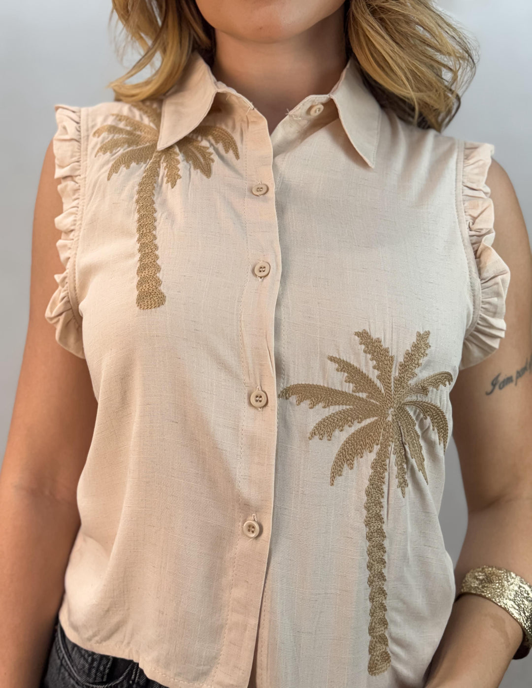 Blusa Estampa Coqueiro 1212. (2-F)