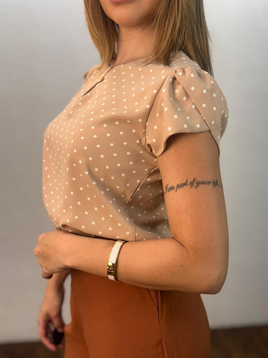 Blusa Poá Gola Botão 99265. (2-F)