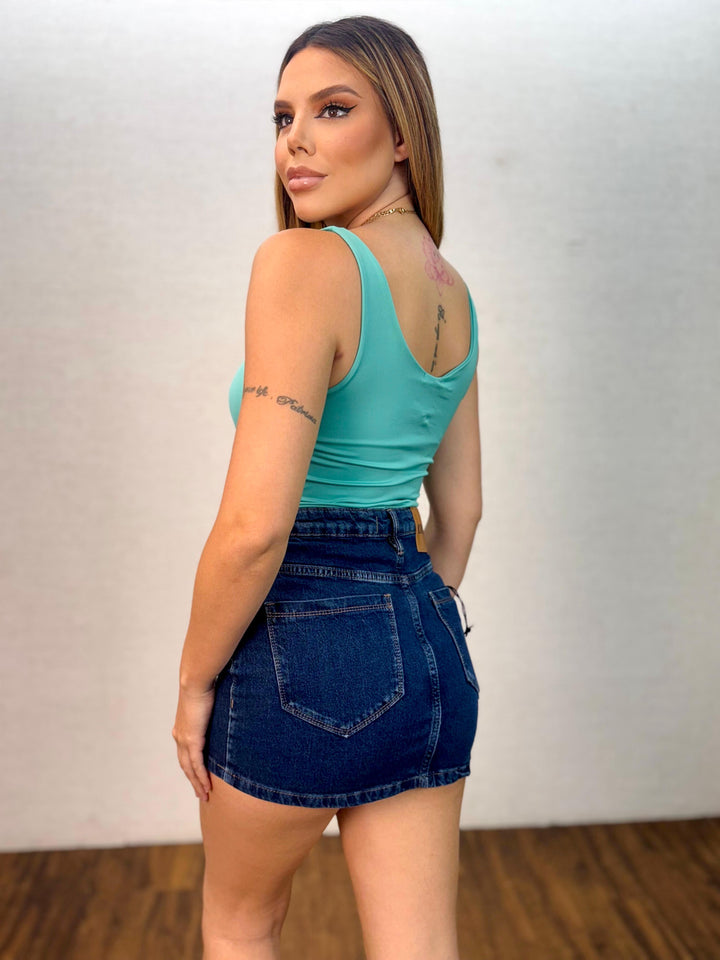 Mini Saia Jeans 24947. (6-N)