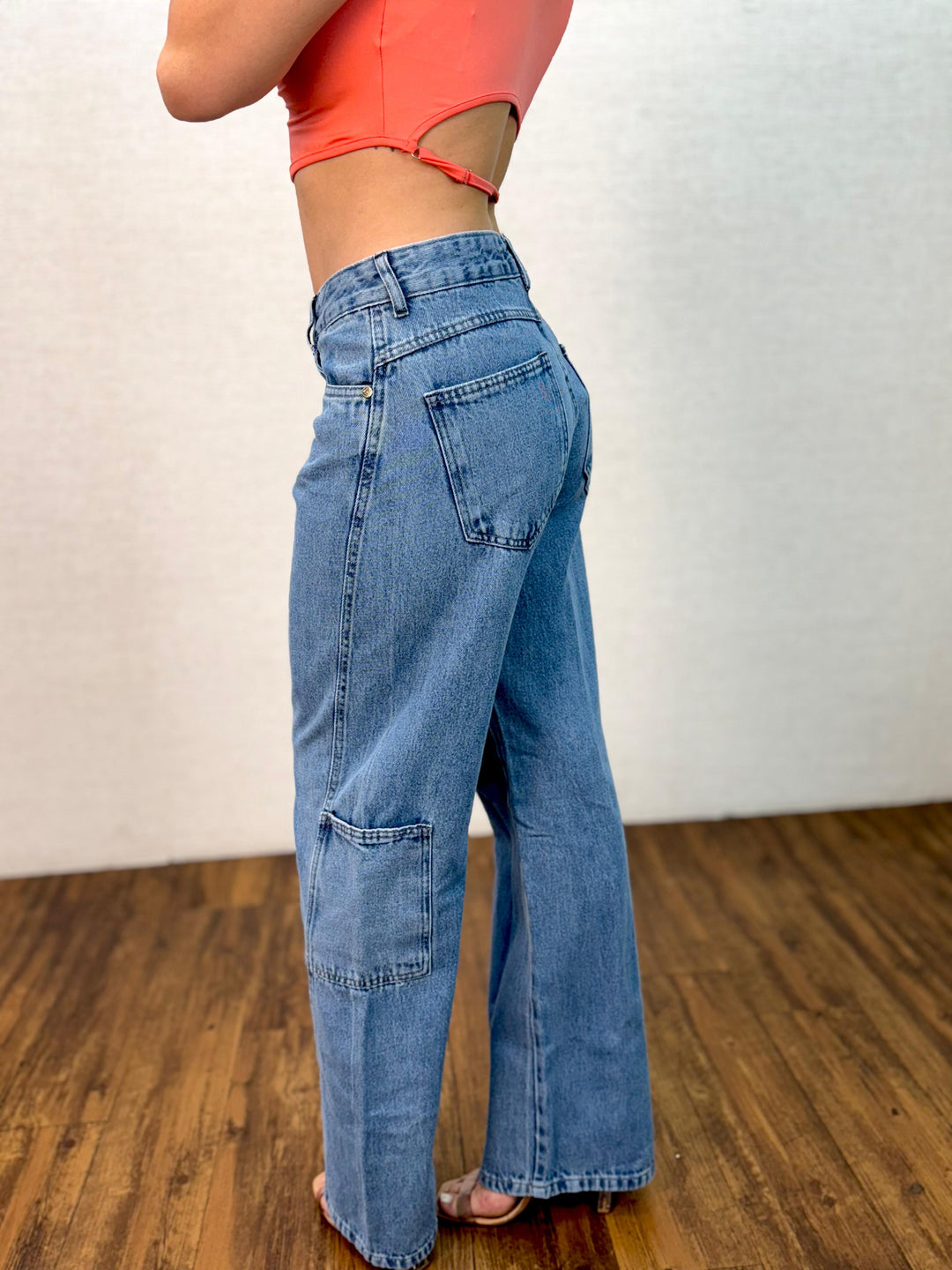 Calça Wide Leg Bolso Lateral 7981/1006 AB. (4-H)