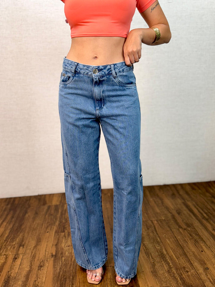 Calça Wide Leg Bolso Lateral 7981/1006 AB. (4-H)