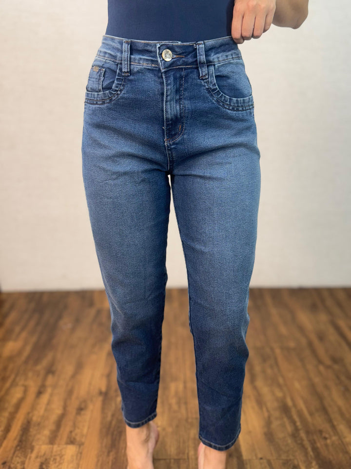 Calça Jeans Mom Basic 7985/1015 AB. (4-I)