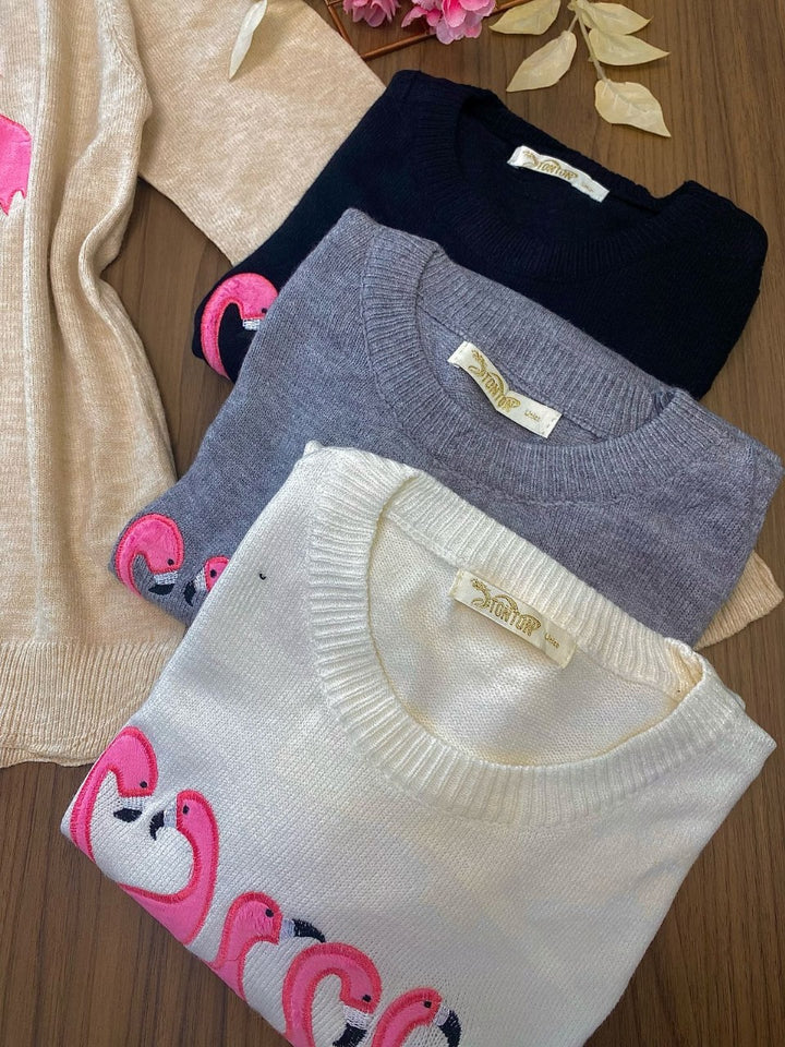 Suéter Flamingos R951   (14-k)
