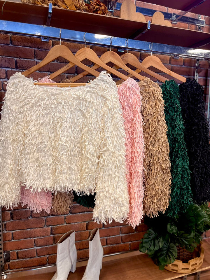 Cropped Manga Longa Franjas  R990   (14-M)