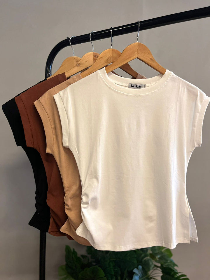 Blusa Básica Detalhe Lateral X173  ( 1-D )