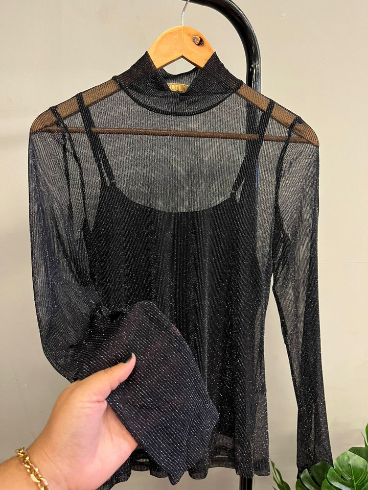 Blusa Tule C/Blusa Alcinha 1813109   (1-F)