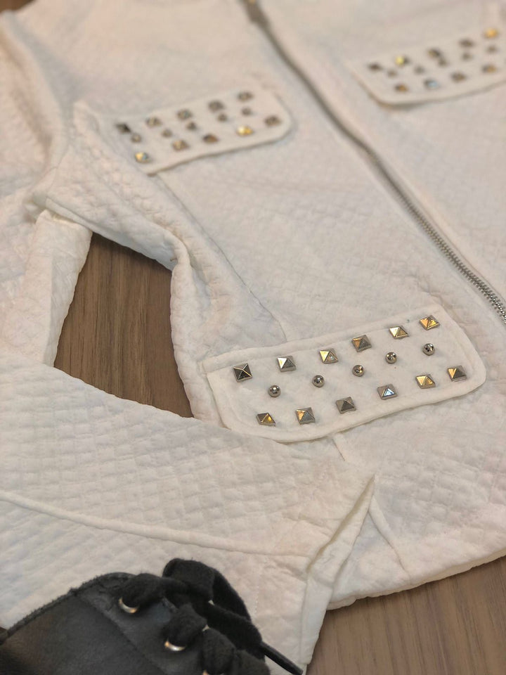 Jaqueta Texturizada Detalhe Tarjas 8606   (15-D)