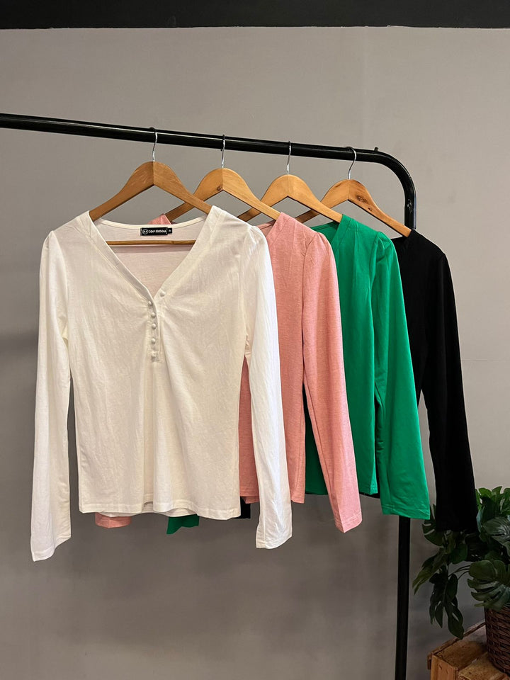 Blusa Básica Botões 1552   (1-G)