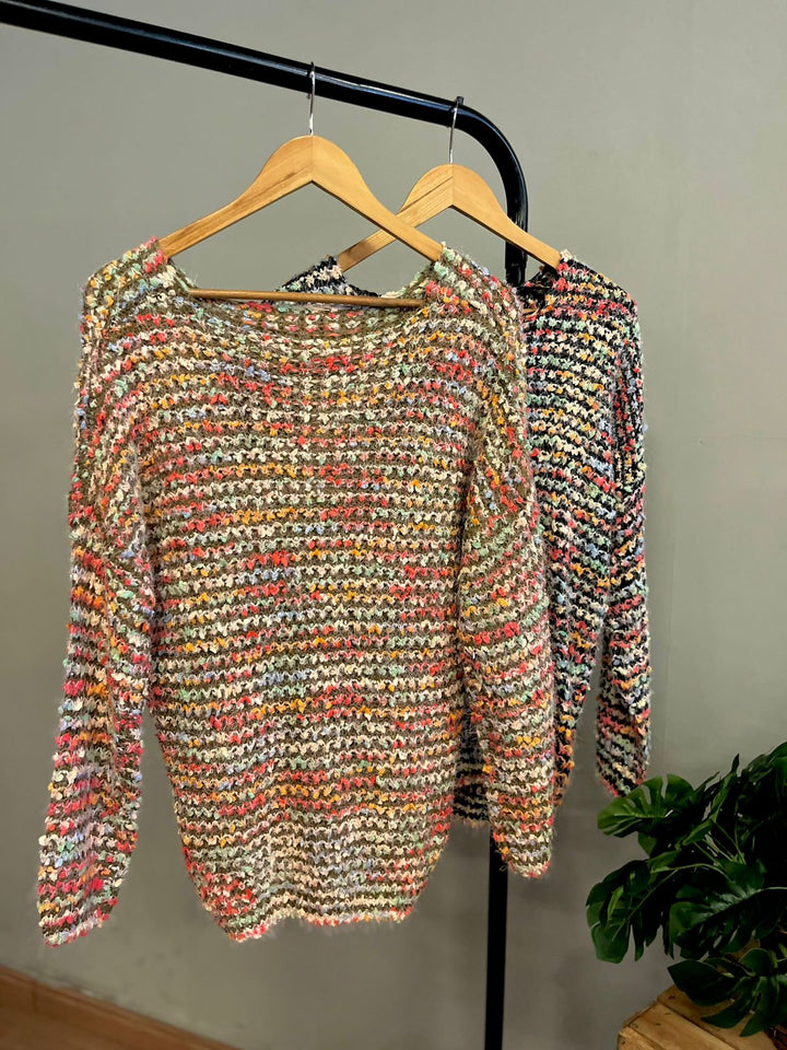 Blusa Tricô Multicolorida R952   (14-J)