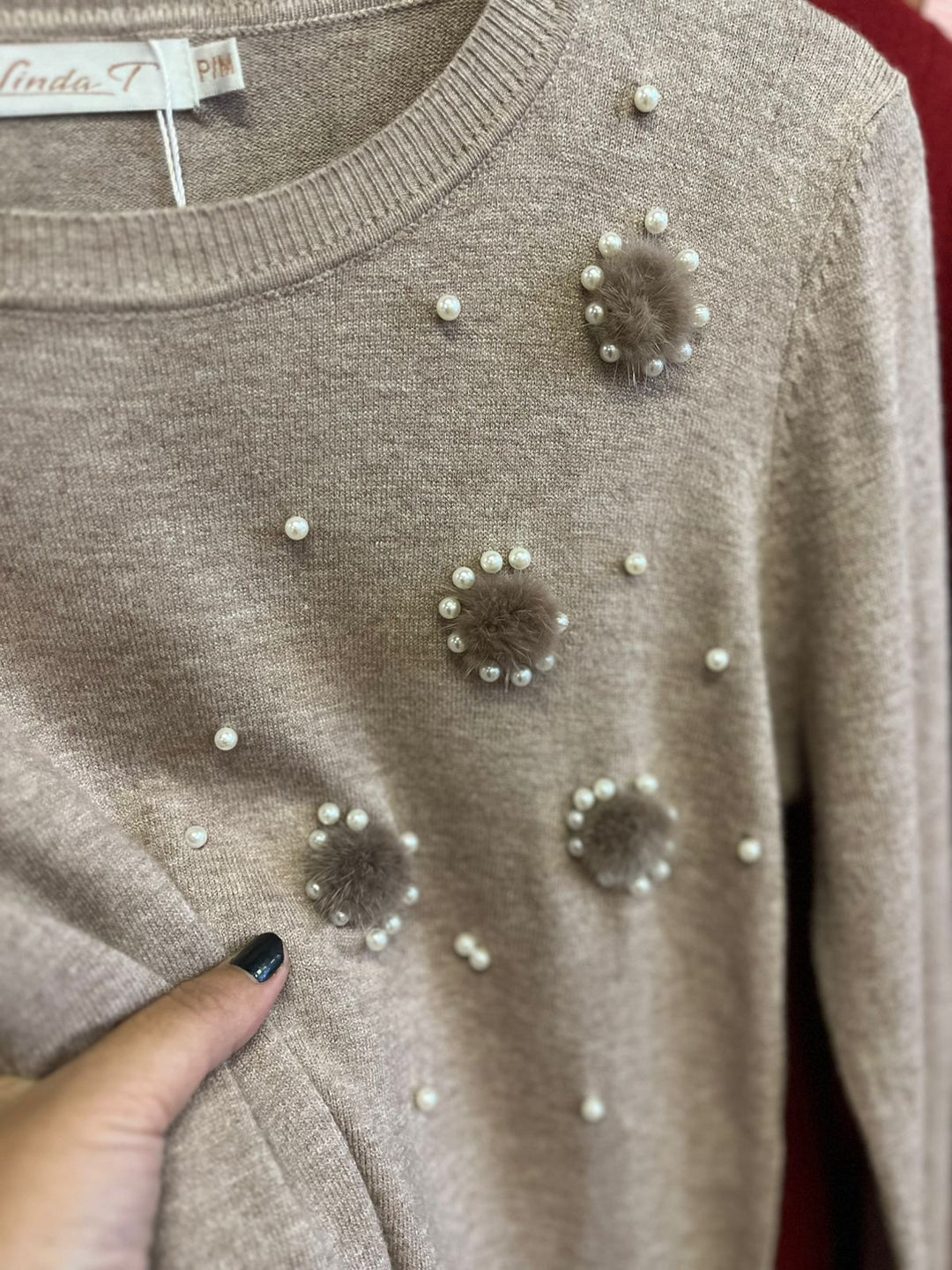 Blusa Detalhe Pompom 1859   (14-N)