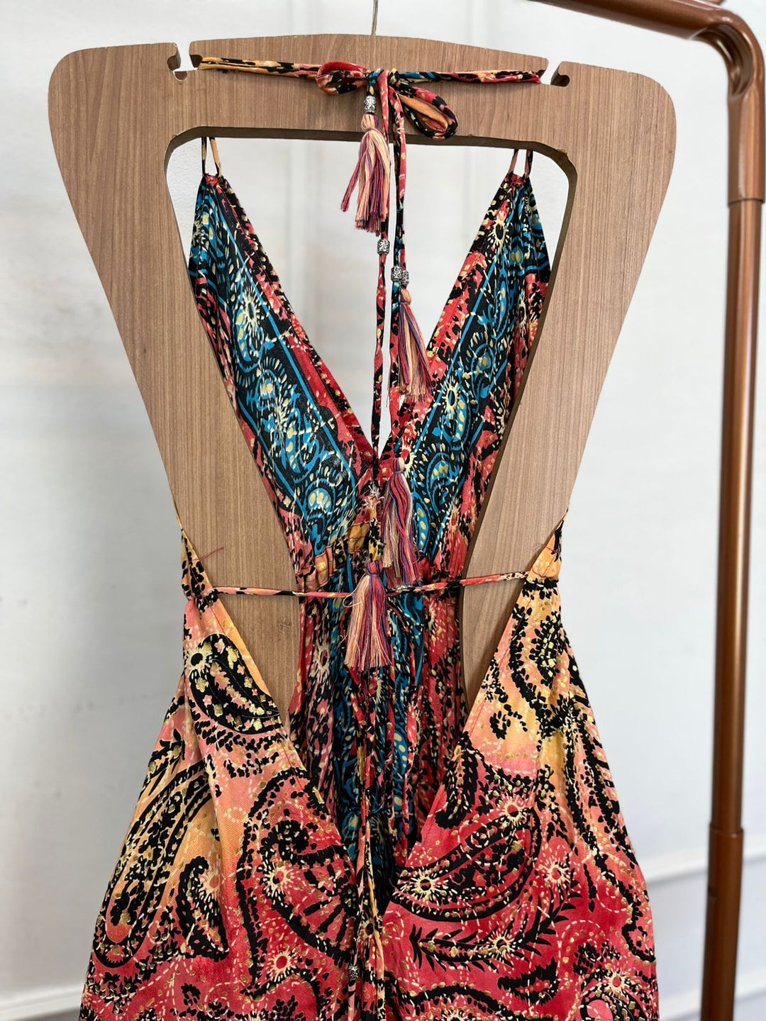 Vestido Longo Indiano Decote 3152