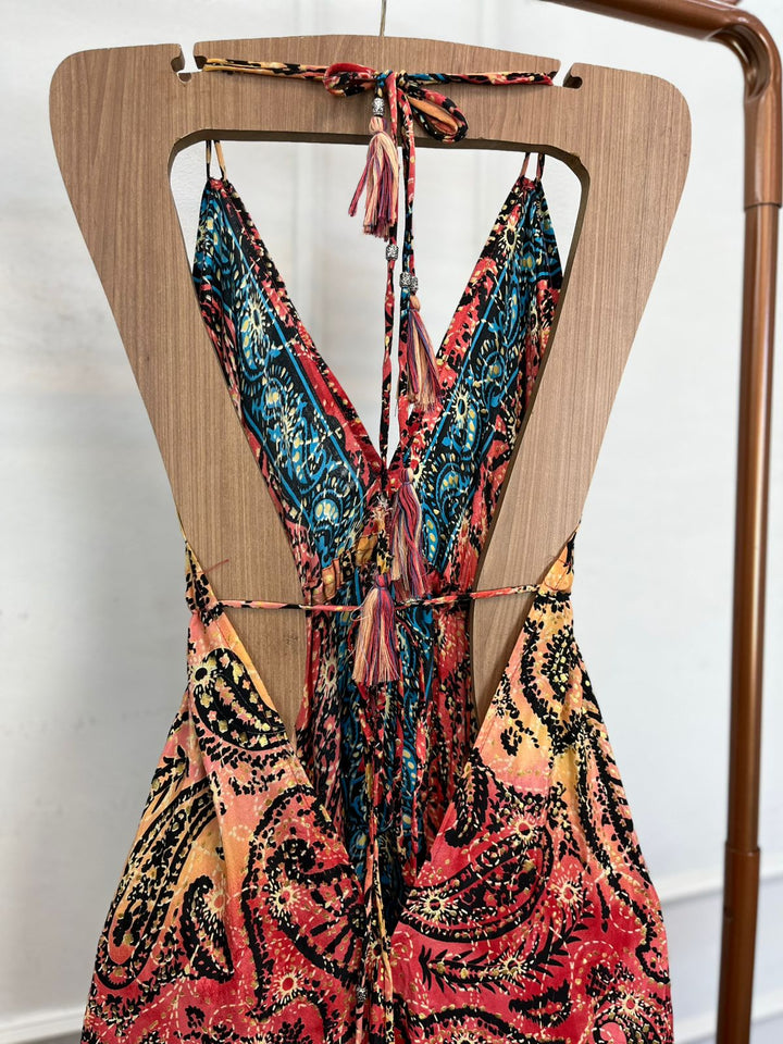 Vestido Longo Indiano Decote 3152