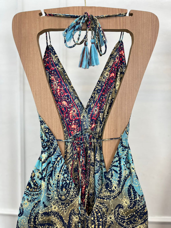 Vestido Longo Indiano Decote 3152