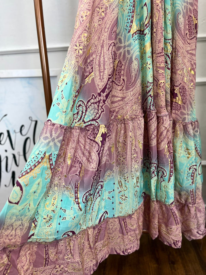 Vestido Longo Indiano Decote 3152