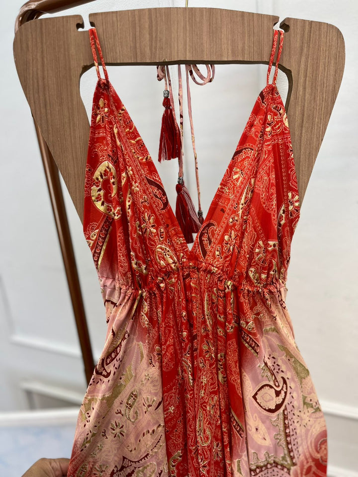 Vestido Longo Indiano Decote 3152