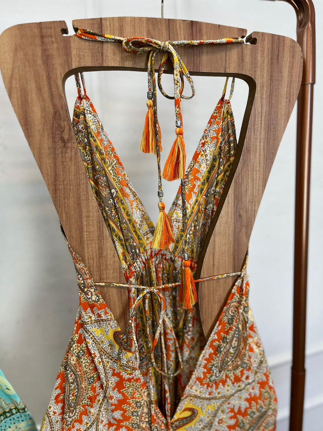 Vestido Longo Indiano Decote 3152