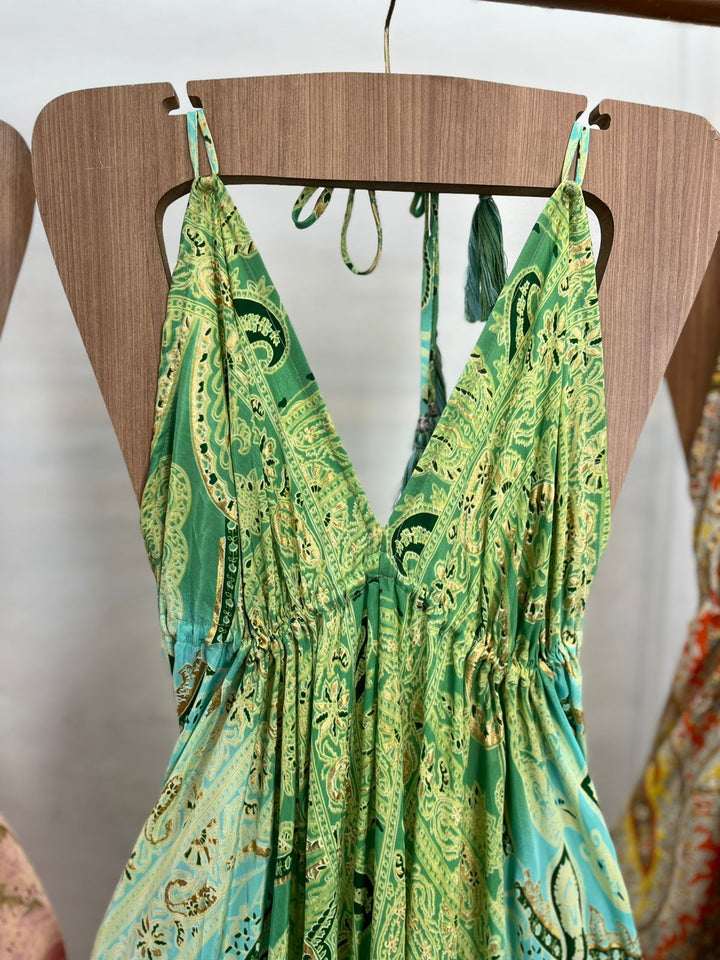 Vestido Longo Indiano Decote 3152