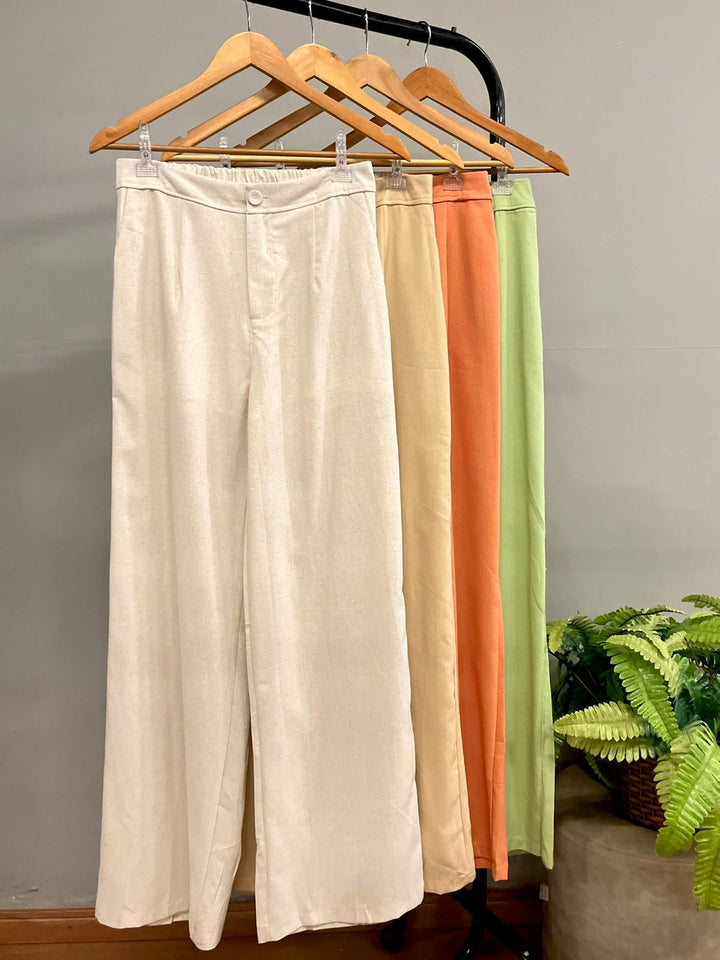 Conj. Blusa Tomara Que Caia Bordado e Calça Pantalona 65855 (5H)