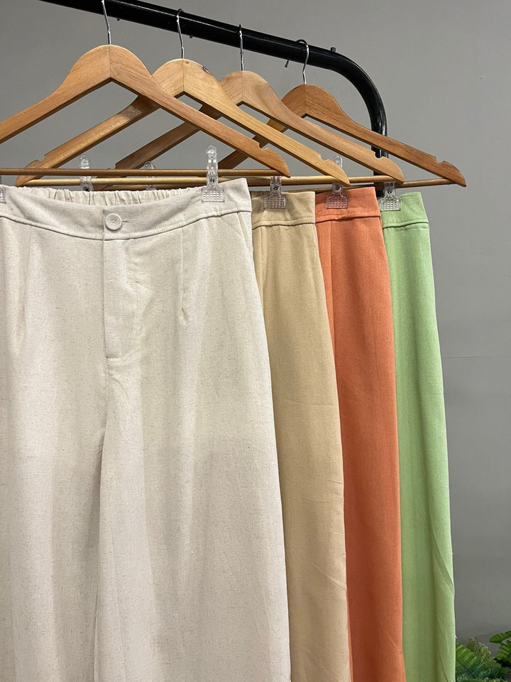 Conj. Blusa Tomara Que Caia Bordado e Calça Pantalona 65855 (5H)