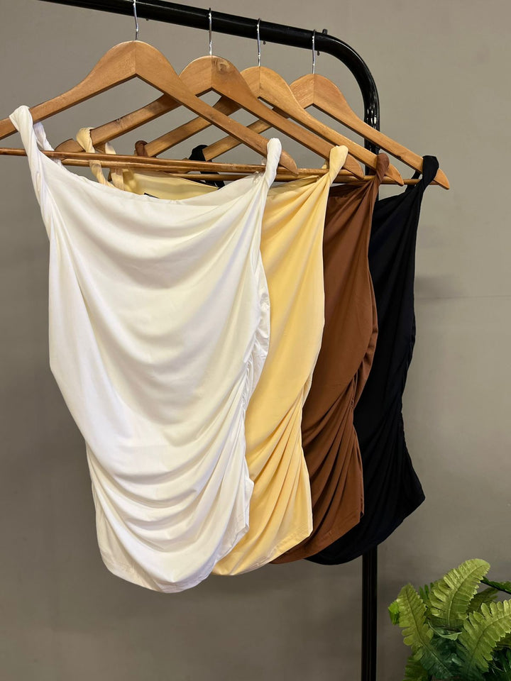 Blusa Ombro a Ombro Franzida 66343 (2H)