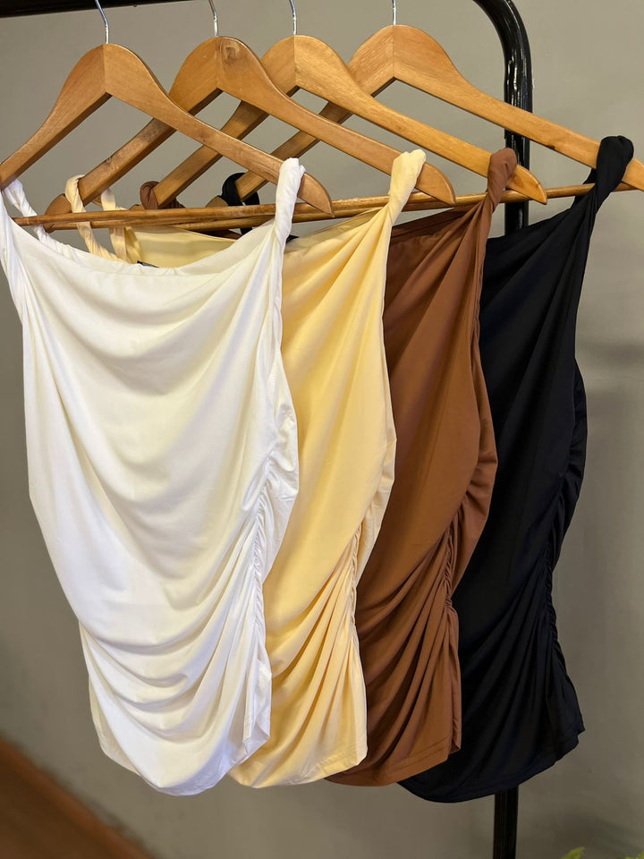 Blusa Ombro a Ombro Franzida 66343 (2H)