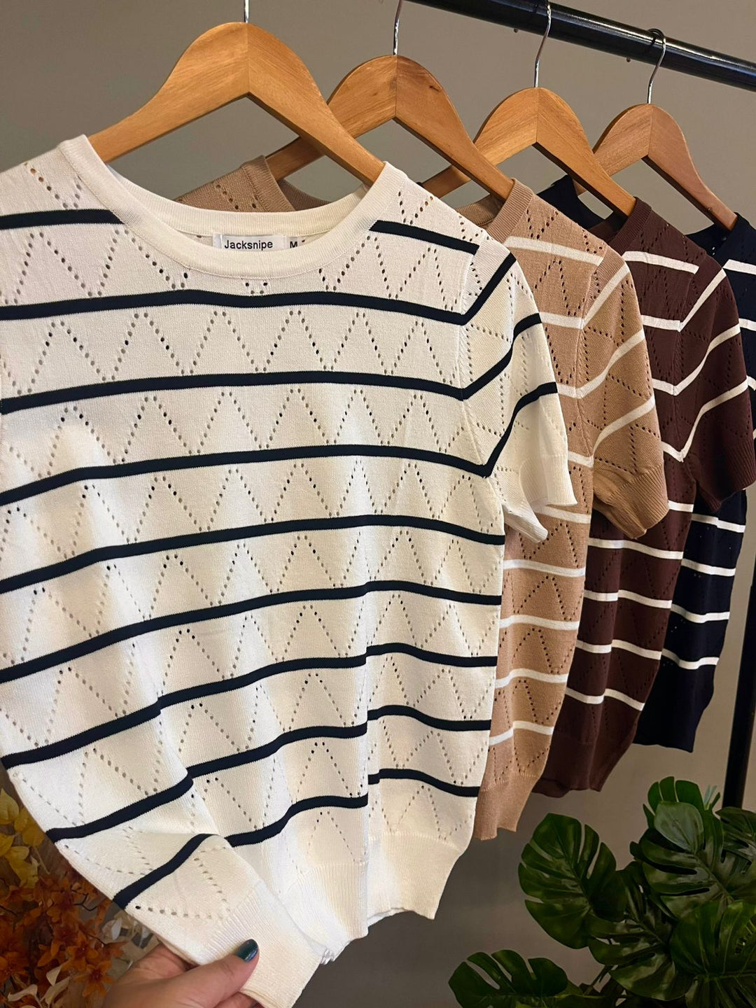 Blusa Listras Detalhe Pontilhado 9803   (1-A)