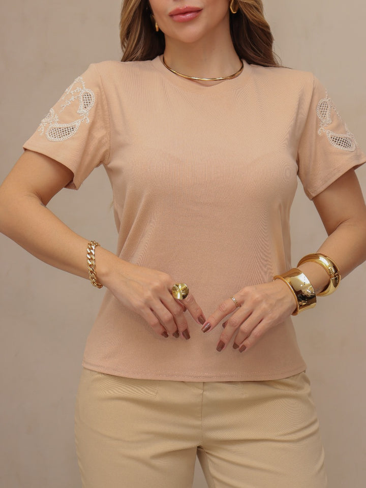 Blusa Bordada Telinha 1002  ( 1-C )