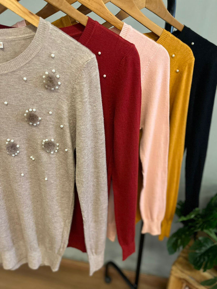 Blusa Detalhe Pompom 1859   (14-N)